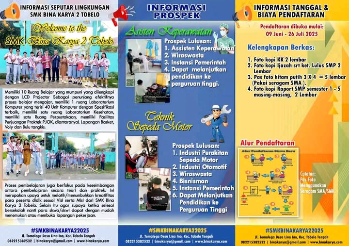 SMK Bina Karya Tobelo Resmi Membuka Pendaftaran Peserta Didik Baru
